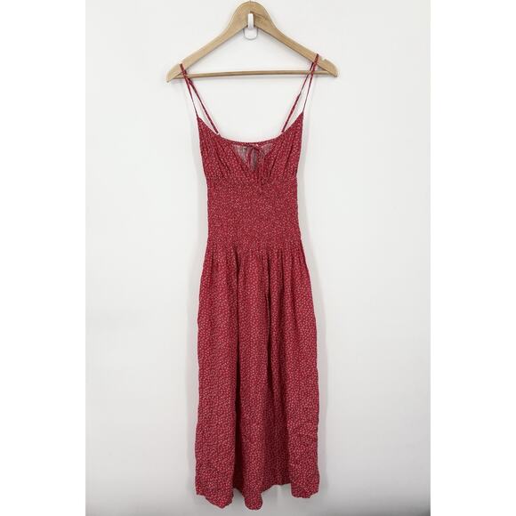 Ciao Lucia Dress XSmall Barbara Milkmaid Midi Dainty Floral Slinky Romantic Boho - Picture 1 of 9